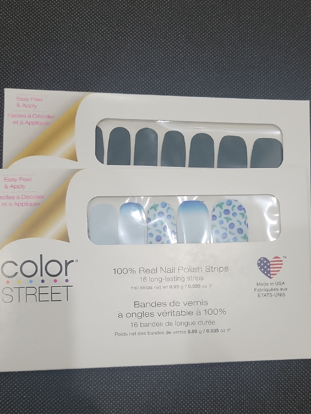 Color Street Blue Ombre & Floral Nail Strips by Color Street